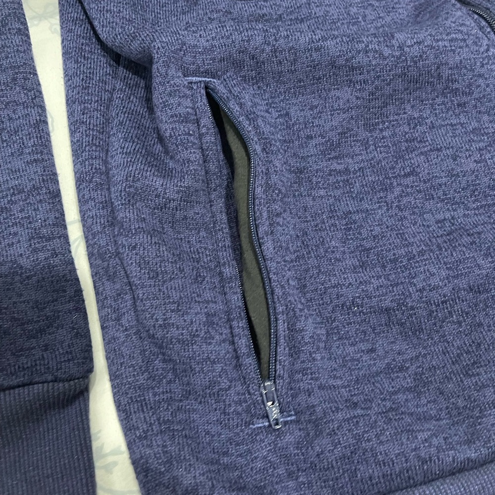 Mens OAKLEY Blue Sweater Zip Up Jacket Size Medium - Picture 4 of 8